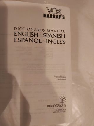 Diccionario Vox Español-Inglés
