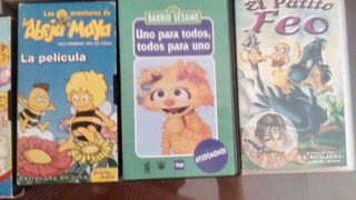 Lote de 8 cintas de VHS cuentos infantiles