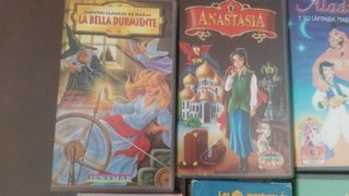 Lote de 8 cintas de VHS cuentos infantiles