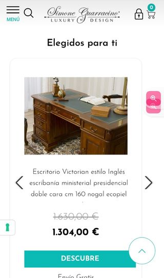 Escritorio Victoriano macizo