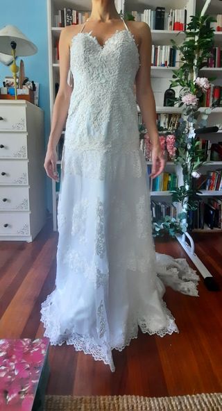 Vestido de novia romántico