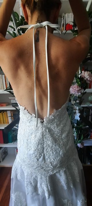 Vestido de novia romántico