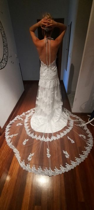 Vestido de novia romántico