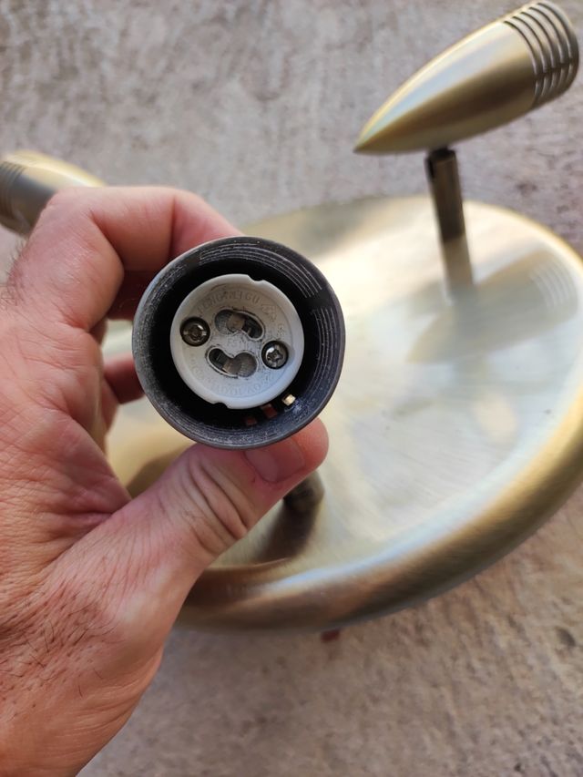 Lampara techo 3 halógenos