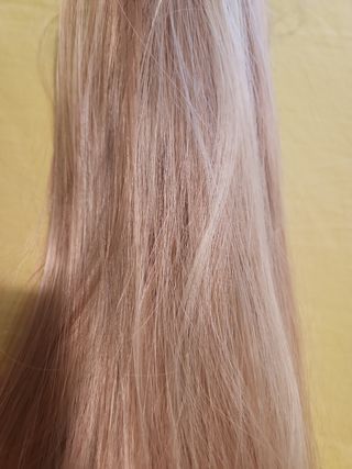 Extensiones rubias de pinza