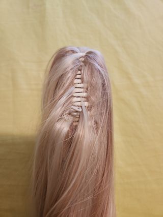 Extensiones rubias de pinza