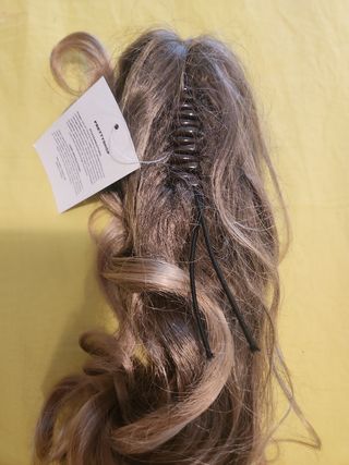 Extensiones de pinza castaño con rubio