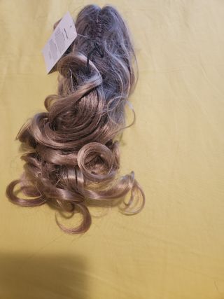 Extensiones de pinza castaño con rubio