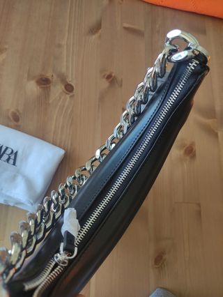 BOLSO MEDIA LUNA ZARA NUEVO