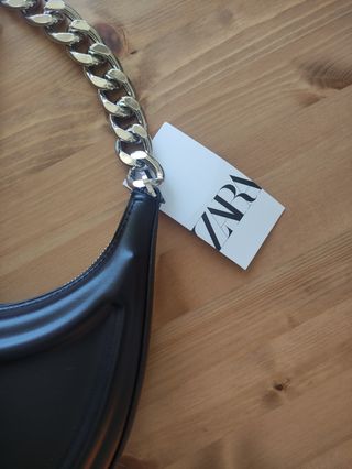 BOLSO MEDIA LUNA ZARA NUEVO