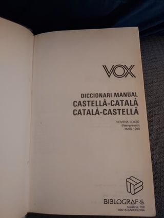 Diccionari Castellà-Català