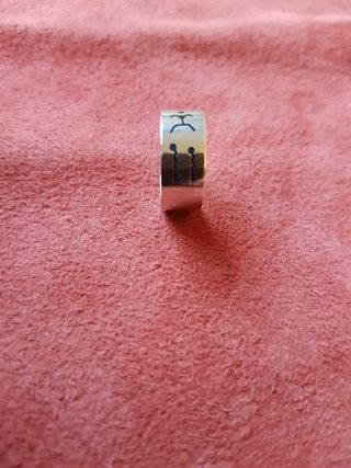 Anillo artesano,unico,plata 925,muy original. 