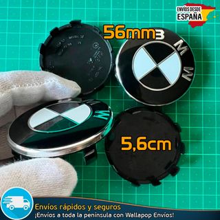X4 Tapacubos BMW 56mm Emblemas Tapas de Llantas