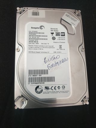 Disco duro seagate barracuda 500gb