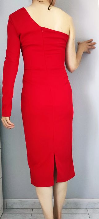 Vestido de cóctel rojo Talla S
