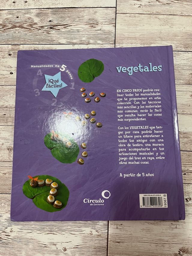 Libro "Manualidades en 5 pasos: vegetales"