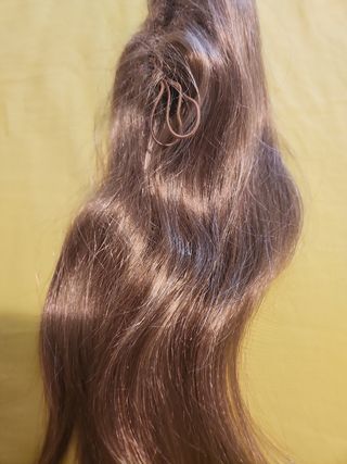 Extensiones castaño claro de pinza