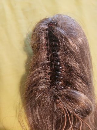 Extensiones castaño claro de pinza