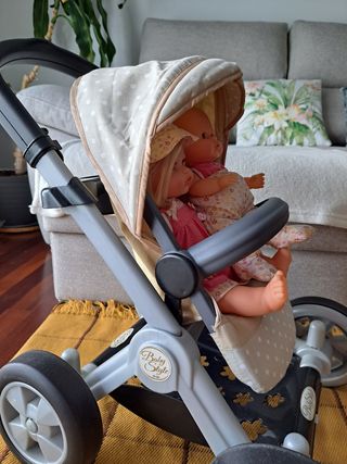 Sillita de paseo con hermanitos bebés incluidos