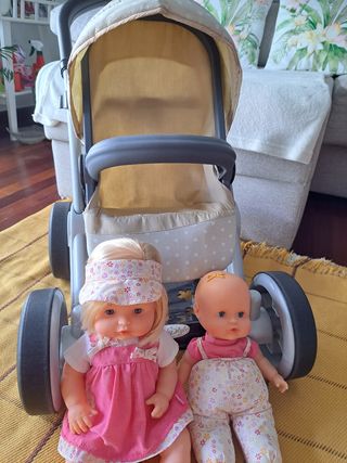 Sillita de paseo con hermanitos bebés incluidos
