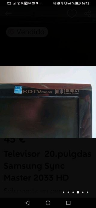 televisión 20 pulgadas Samsung sync master