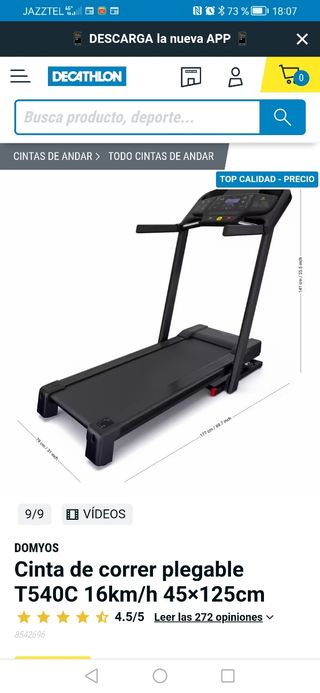 Cinta de correr Domyos T540C