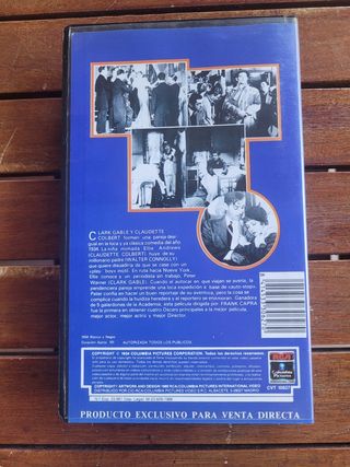 Película "Sucedió una noche" en VHS