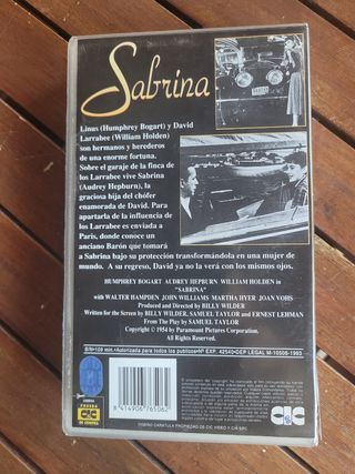 Película "Sabrina" en VHS edición 1993