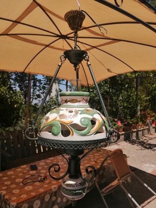 Lámpara ceramica/hierro