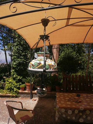 Lámpara ceramica/hierro