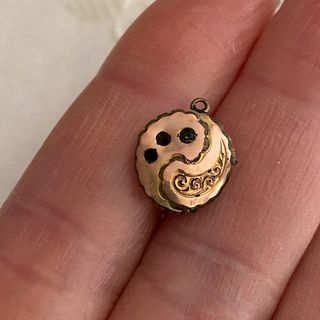 Pendiente de oro antigüedad siglo XIX