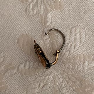 Pendiente de oro antigüedad siglo XIX