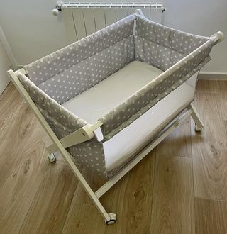 Mini cuna Agua Marina Gris + complementos