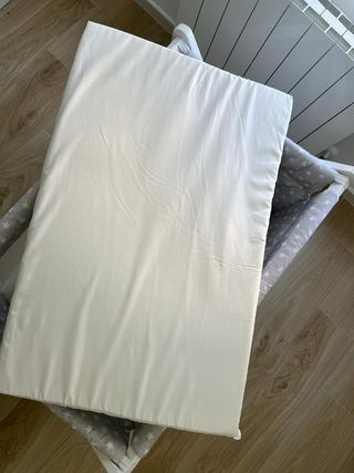 Mini cuna Agua Marina Gris + complementos