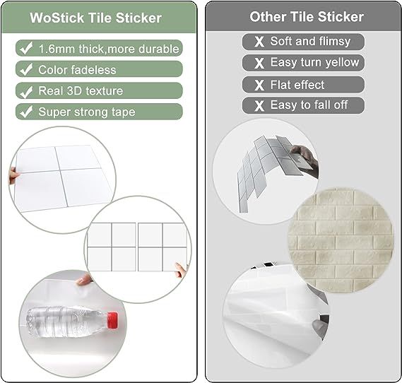 AZULEJO AUTOADHESIVO 10 PIEZAS 30.5X30.5 ^NUEVO^