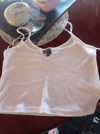 top blanco Primark talla S