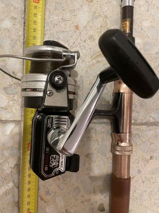 Caña de pescar 2 metros con carrete Shimano 