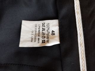 Traje negro de hombre talla M/ 48