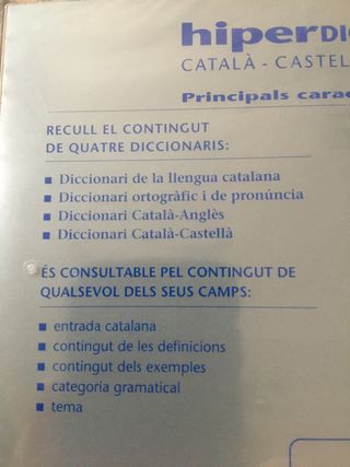 CD Hiperdiccionari català-castellano-anglès