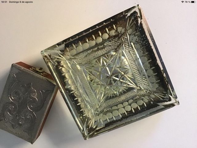 Oferta!!!! Cenicero y cigarrera antiguos.