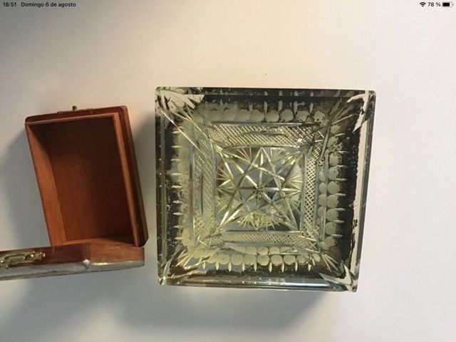 Oferta!!!! Cenicero y cigarrera antiguos.