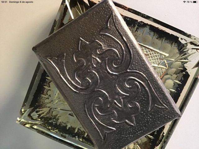 Oferta!!!! Cenicero y cigarrera antiguos.