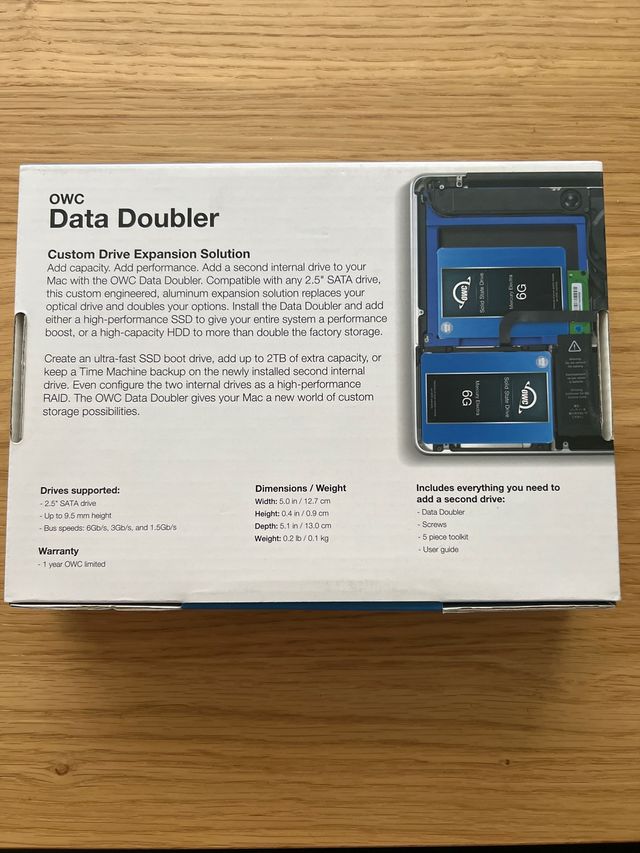 Data Doubler OWC Macbook pro