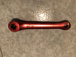 Plato y bielas Thun California X4 rojas