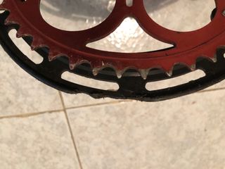 Plato y bielas Thun California X4 rojas