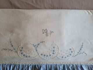Precioso juego de sabanas bordadas