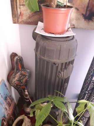 estufa de hierro fundido