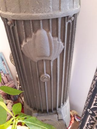 estufa de hierro fundido