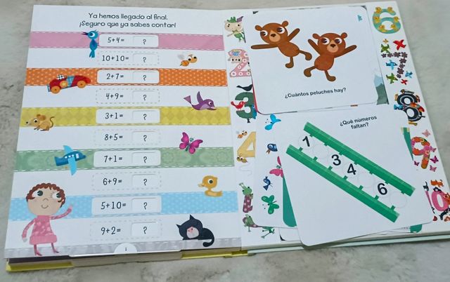 Libro 1 2 3 tira de la lengüeta