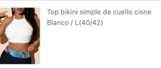 Top bikini blanco.